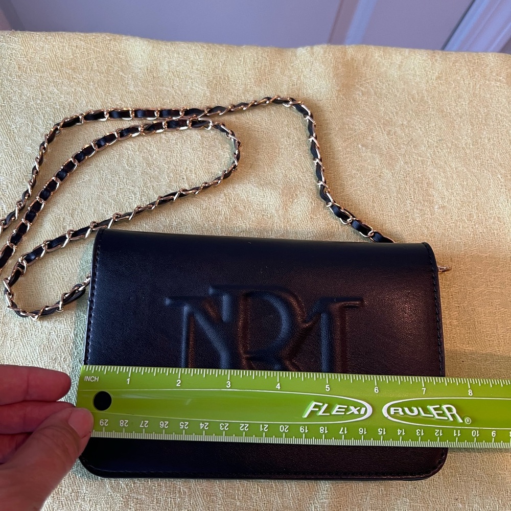 Badgley Mischka black Leather crossbody bag - Picture 4 of 13